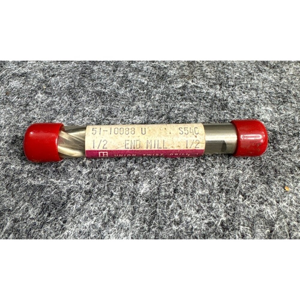 Union Twist Drill 1/2" End Mill 51-10088 U S54C High-Performance Cutter
